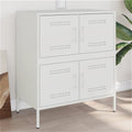 Pour un interieur harmonieux, buffet avec portes en finition blanc