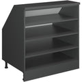 Un espace mieux organise grace a ce armoire aux lignes soignees, finition anthracite