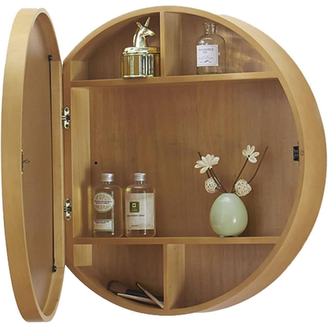 Une silhouette equilibree pour ce armoire avec portes, a l'aspect bois, teinte bois naturel