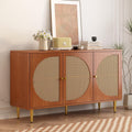 Pour un interieur harmonieux, buffet avec portes, avec etageres en finition bois naturel