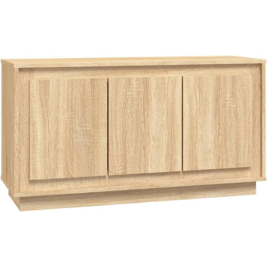 Une touche de caractere, buffet avec portes, a l'aspect bois dans un ton chene et bois naturel