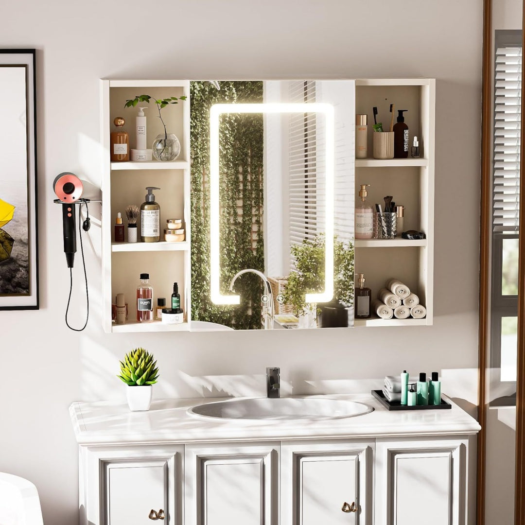 Pour un interieur harmonieux, bibliotheque avec etageres, avec elements vitres en finition vert