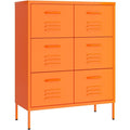 Un espace mieux organise grace a ce commode avec tiroirs, aux accents metalliques, finition non determine