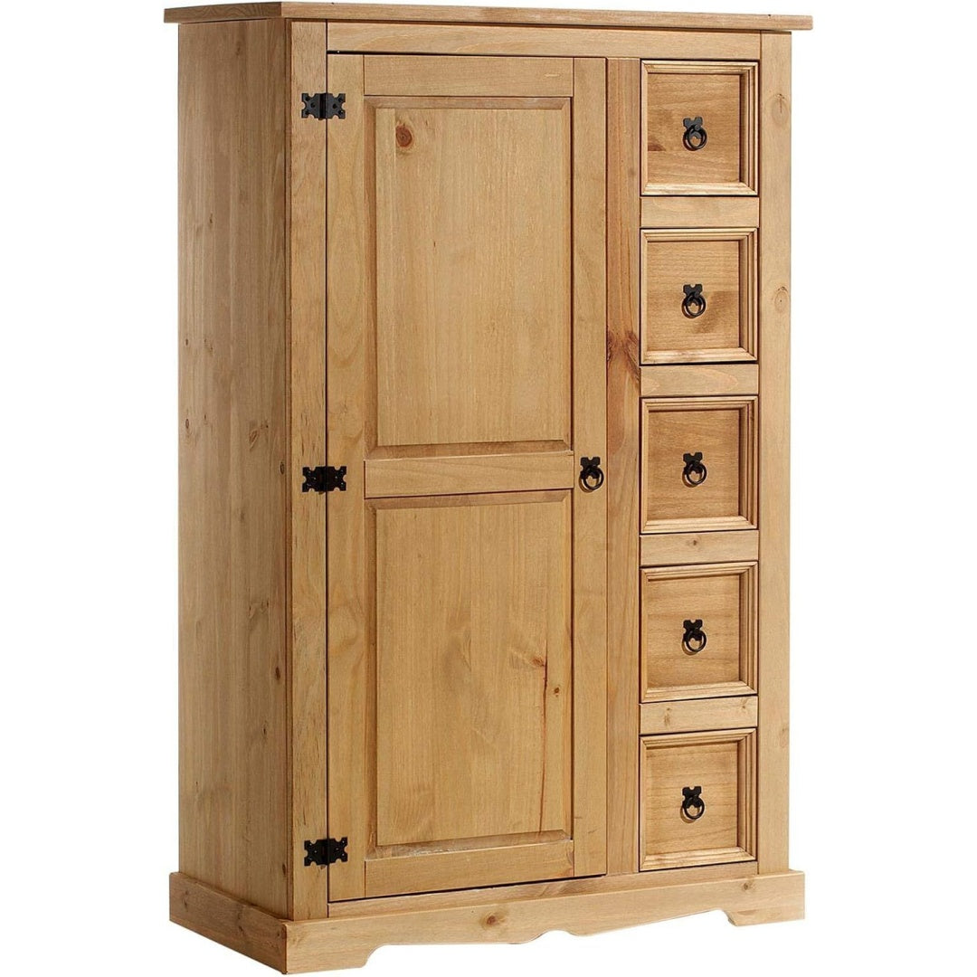 Une silhouette equilibree pour ce buffet avec tiroirs, avec portes, teinte noir et naturel